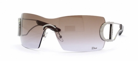 Christian Dior Clear Metal Sunglasses Silver YB7V2 61□14 127