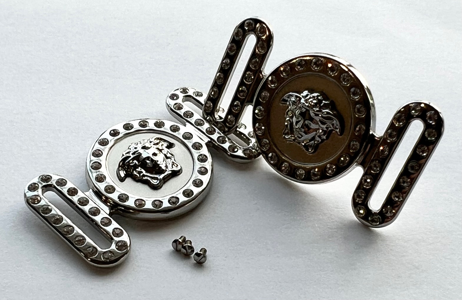 VERSACE 4361 BIGGIE TEMPLE TRIM MEDUSA SIL